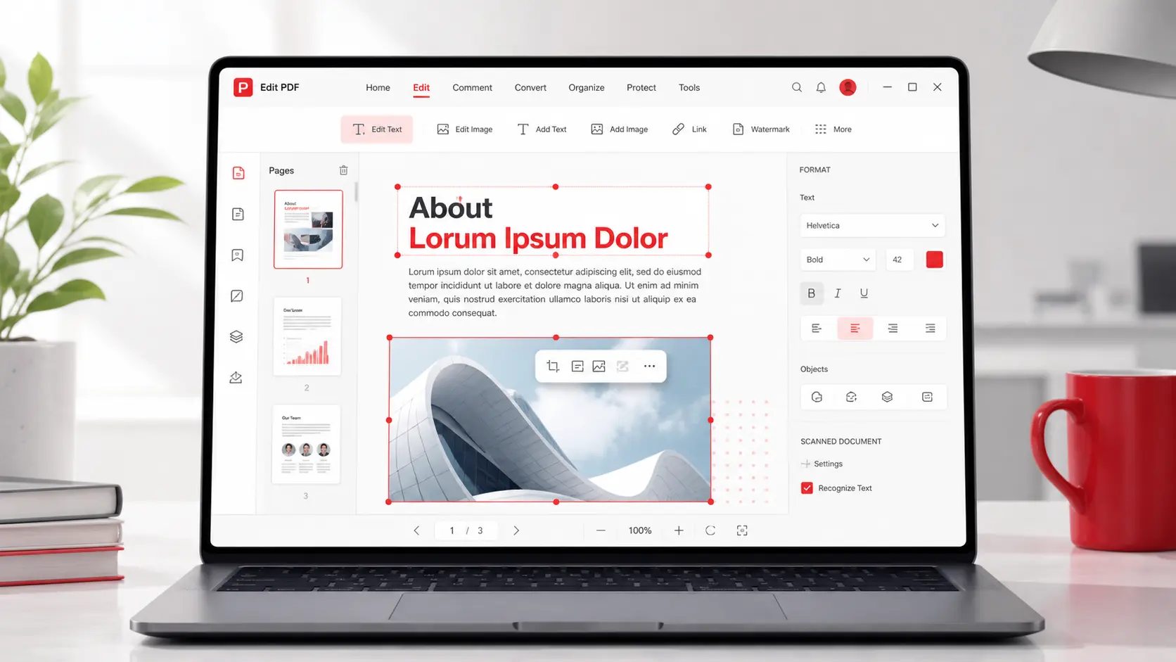 Edit PDF Online Free – Easy PDF Editor for Text, Images & Pages